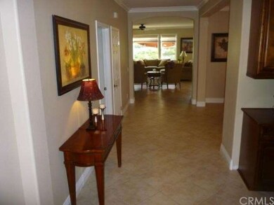 Lovely entry with, porcelain tile in diamond patte