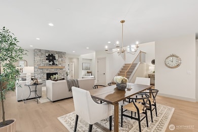 Open Concept Dining to Living & Kitchen Space has Spectacular Flow