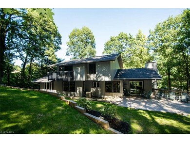 Backyard with decks, patios, and master bedroom ba