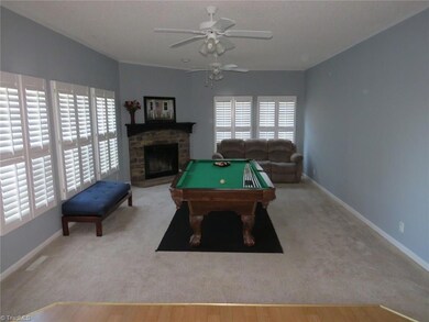 Living Room with Plantation Shutters