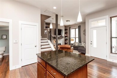 Modern lighting, and beautiful bamboo flooring!