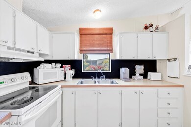 Kitchen with under cabinet range hood, white cabin