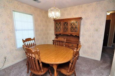 The dining room offers the ideal setting for holid