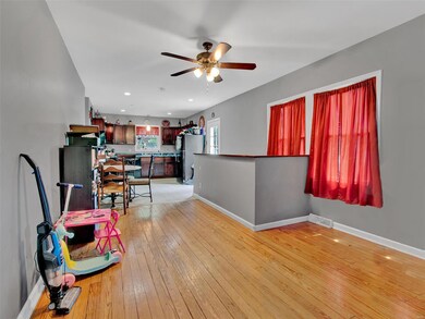 700 Cornell Kitchen from the living room area