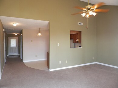 View from rear deck door toward front