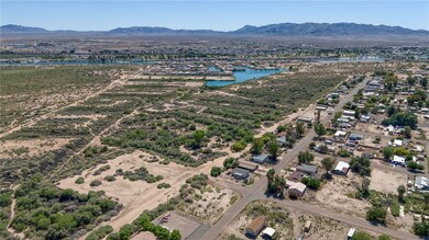 Aerial view of a water and mountain view