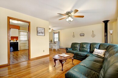 Living room into Kitchen