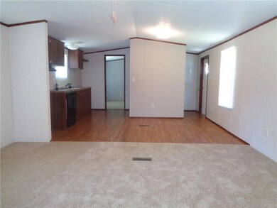 Open Floor Plan. Kitchen, Dining And Living Room