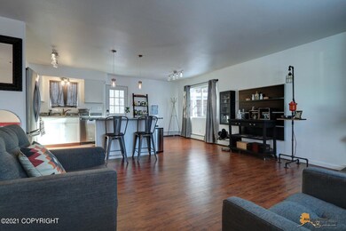 Living Room Opens to Kitchen
