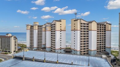 View of building exterior with a water view