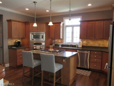 THE GOURMET KITCHEN INCLUDES OVER AND UNDER CABINE