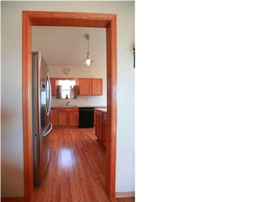This is another view into the kitchen.