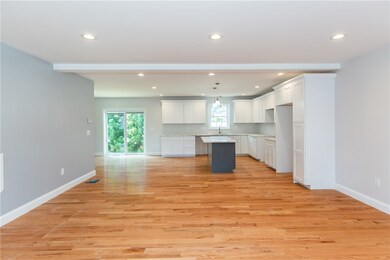 Looking at kitchen from living room