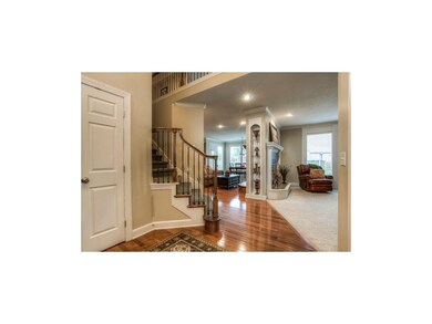 Open floor plan.  Lovely hardwoods and updated sta