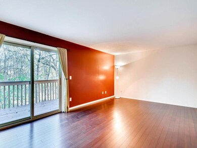 Main level family room with new hardwood floors an