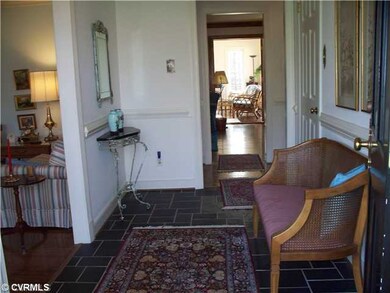 Foyer - Lovely foyer with slate floor,chairrail,cr