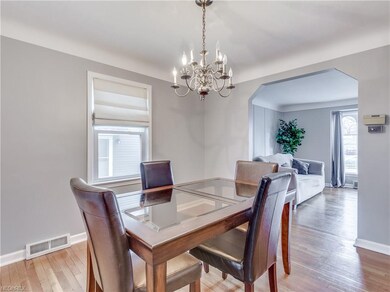 Dining room, entry to the living room.