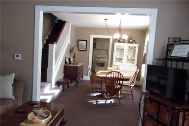 View of dining room from living room