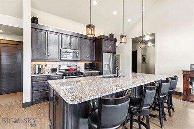 Cabinet storage under island