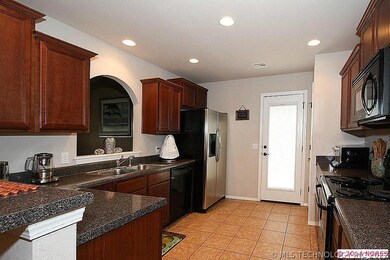 This kitchen offers lots of storage space found in