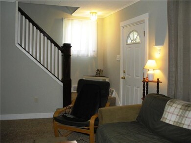 Newer front door, neutral decor