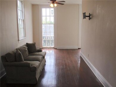 Living room looking toward the balcony