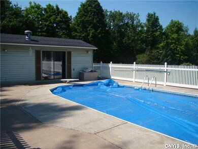 Pool In Ground With Pool House (shed)