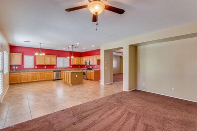 Family room off kitchen