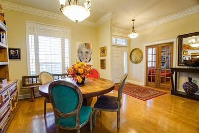 Formal dining area and office are both adjacent to