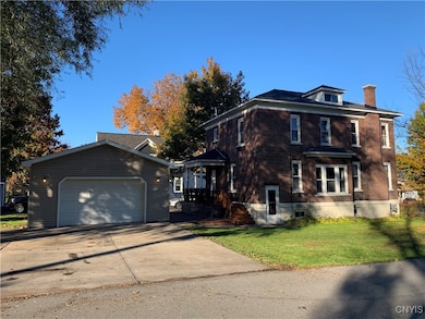 side of house with garage
