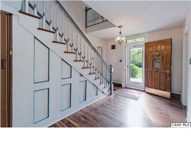 The foyer is large and welcoming.