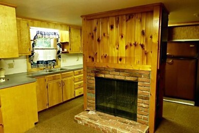 Kitchen with Fireplace