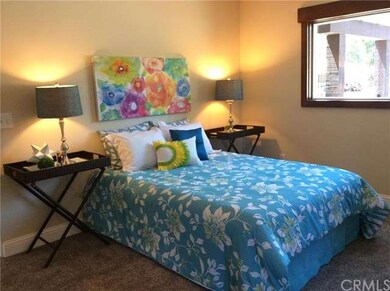 Master bedroom with private deck