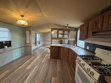 Kitchen Dining Living From Back