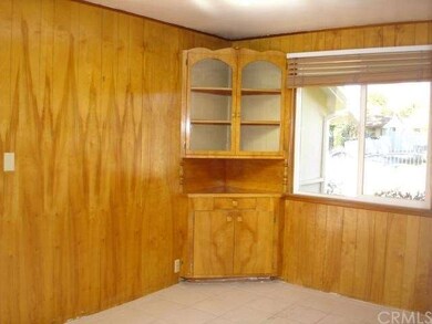 Dining room with built in cabinet