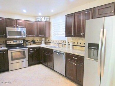 Kitchen with granite
