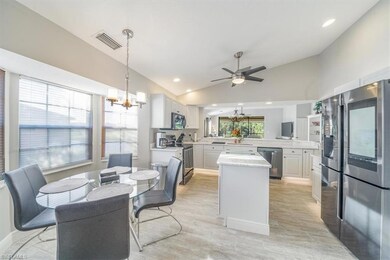 Kitchen with a peninsula, stainless steel applianc