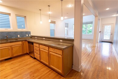 Kitchen and front entryway