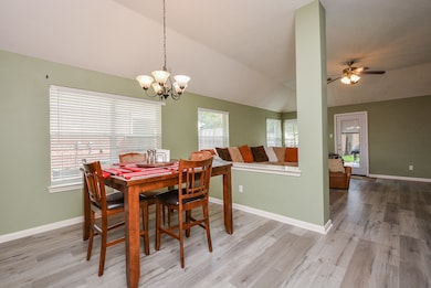 Breakfast area open to kitchen and family room.