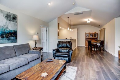 Open living/dining