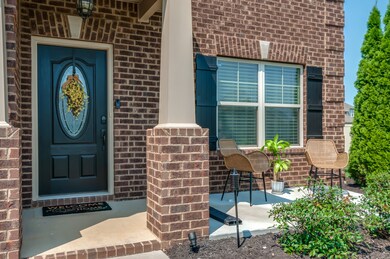Front Entry Into Home With Front Porch.