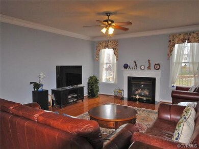 Gas Fireplace in Family Room