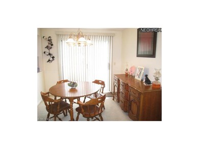 Dining room is open to the kitchen.