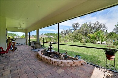 Large extended lanai with roof overhead. Plumbed f