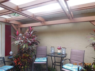 Pergola sitting garden area