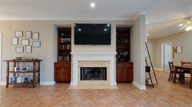 Den with Fireplace