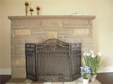 Living Room. The Beautiful Stone Decorative Firepl