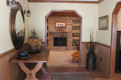Foyer looking into living room