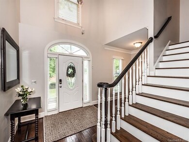 Grand, two story foyer