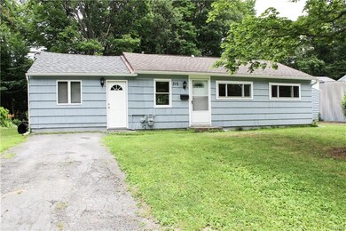 There are two separate entrances, and the driveway
